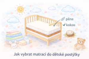 Jak vybrat matraci do dětské postýlky: Kompletní průvodce pro rodiče (2026)