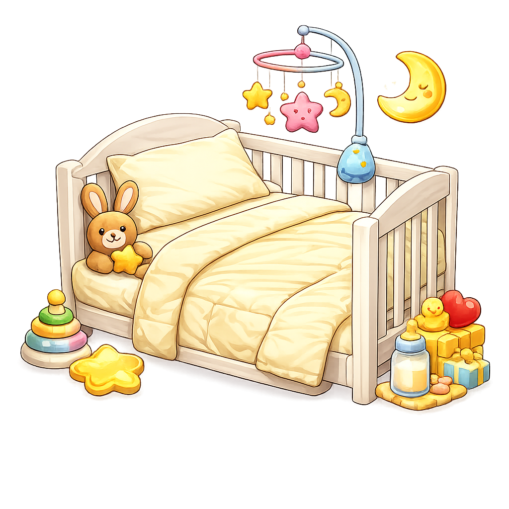 Jednobarevné dětské povlečení do postýlky