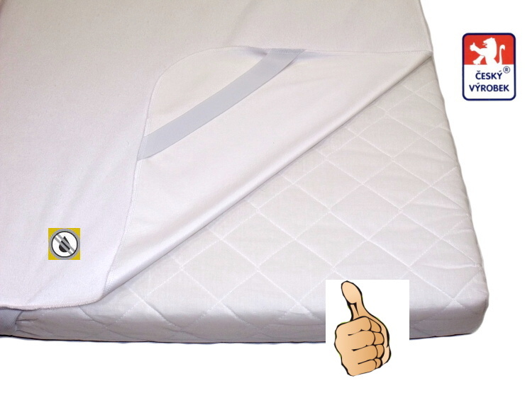 Nepropustný a nepromokavý chránič matrace 90 × 200 cm froté | Dětský svět