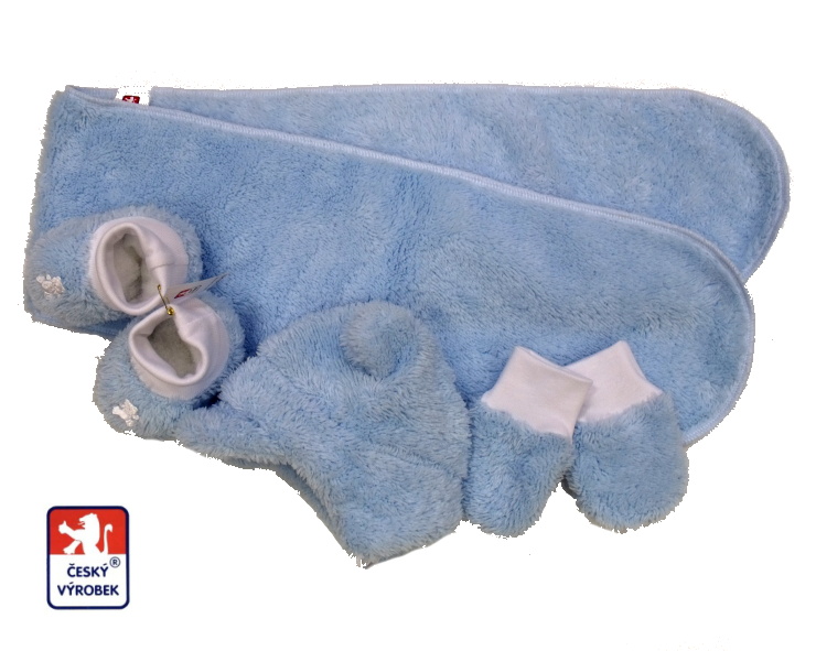 Dětská zimní čepička Dětský svět Baby Lama s ouškama sv.modrá vel.2