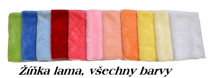 Dětská žíňka Dětský svět Lama tvarovaná červená