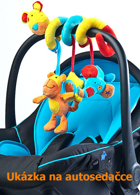 Plyšová spirála na postýlku Baby mix růžová Myška