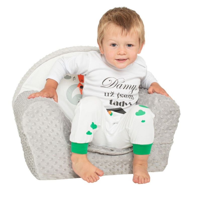 Dětské body s českým nápisem New Baby Dámy, už jsem tady! velikost 74