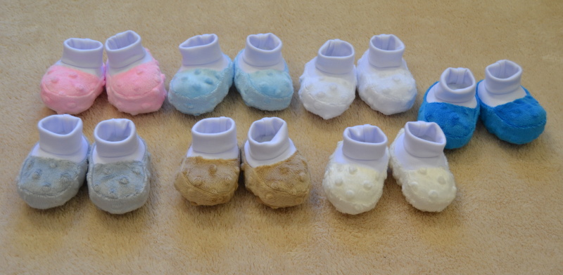 Kojenecké papučky Dětský svět Minky červené vel.1