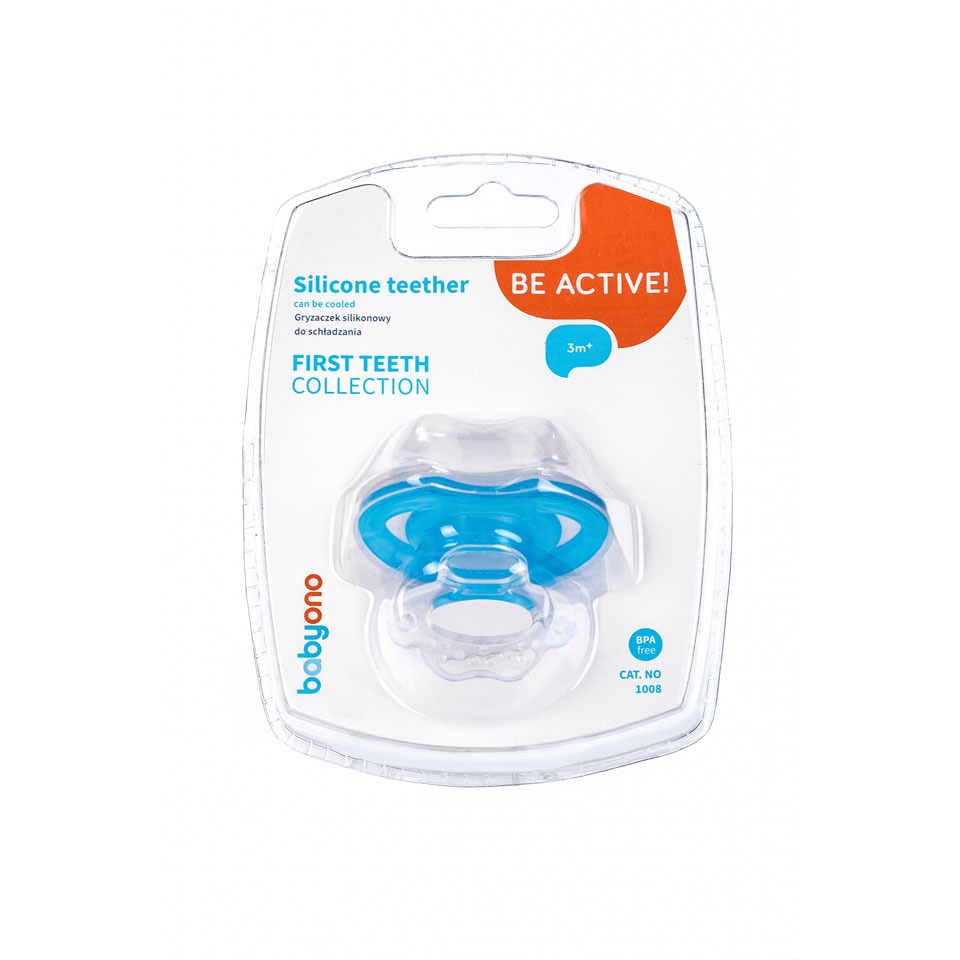 Kojenecké chladící kousátko Baby Ono FIRST TEETH – modré