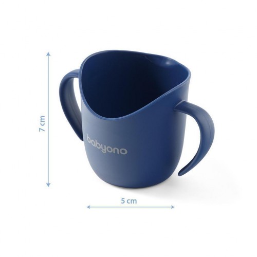 Dětský ergonomický hrníček Babyono FLOW oranžový