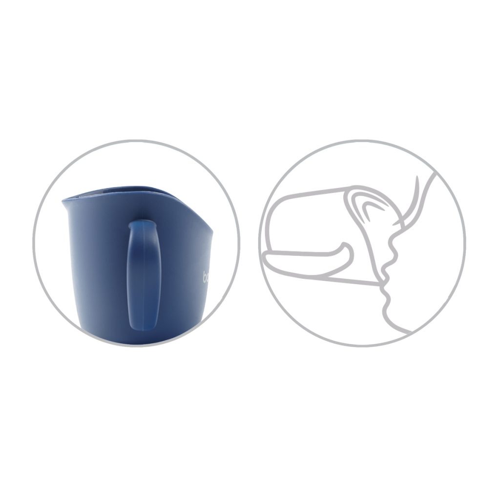 Dětský ergonomický hrníček Babyono FLOW oranžový
