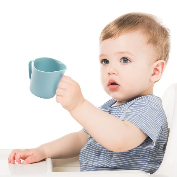 Dětský ergonomický hrníček Babyono FLOW oranžový