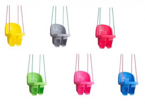 Houpačka pro děti Tega šedá – dětská plastová houpačka