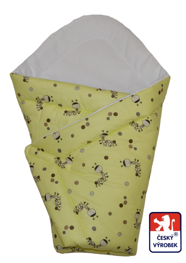 Dětské plátno Panda s deštníky na šedém podkladě