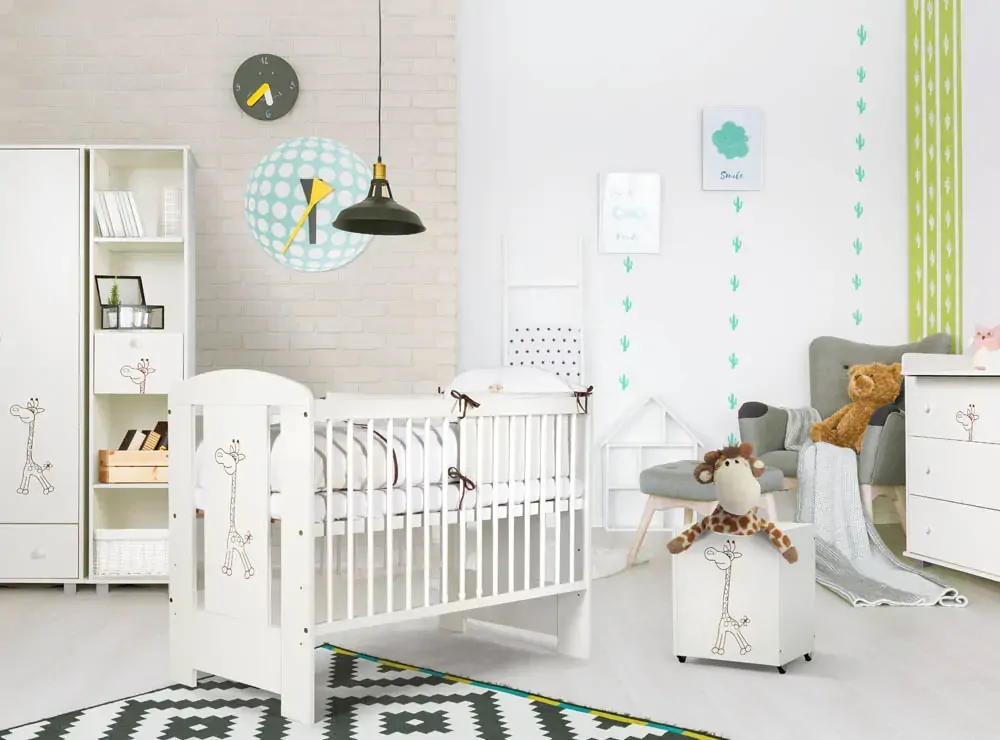 Sestava nábytku Klups Safari Žirafa ořech / bílá DOPRAVA ZDARMA