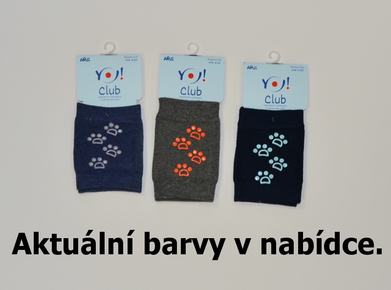 Dětské nákoleníky s ABS modré s nápisem