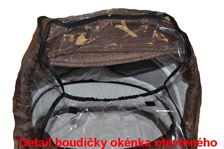 Pláštěnka na kočárek Dětský svět na hlubokou korbičku s otvíracím/zavíracím okýnkem vel.M