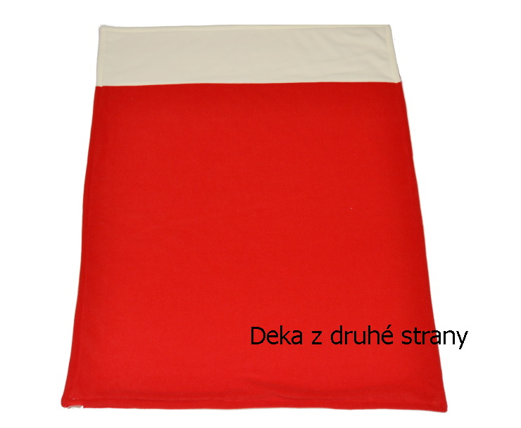 Deka do kočárku Dětský svět kombinovaná se jménem a příjmením
