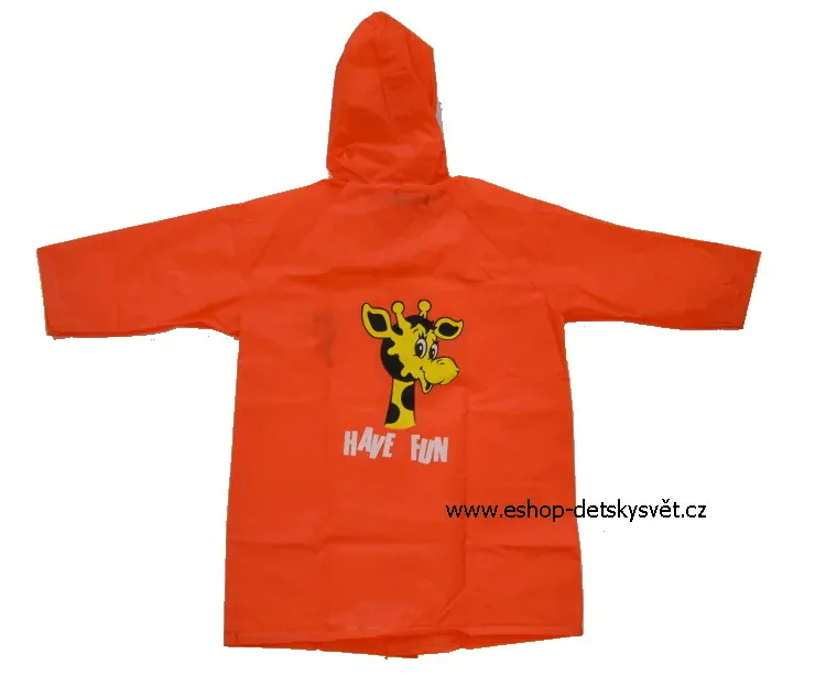 Dětská pláštěnka Viola červená vel. 110 – pláštěnka pro děti 🌧️🦒