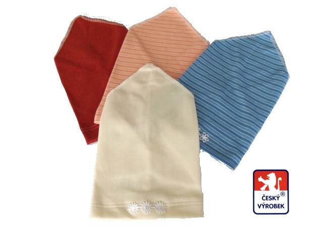 Bavlněný elastický šátek s volánkem Dětský svět sv.růžový vel.2