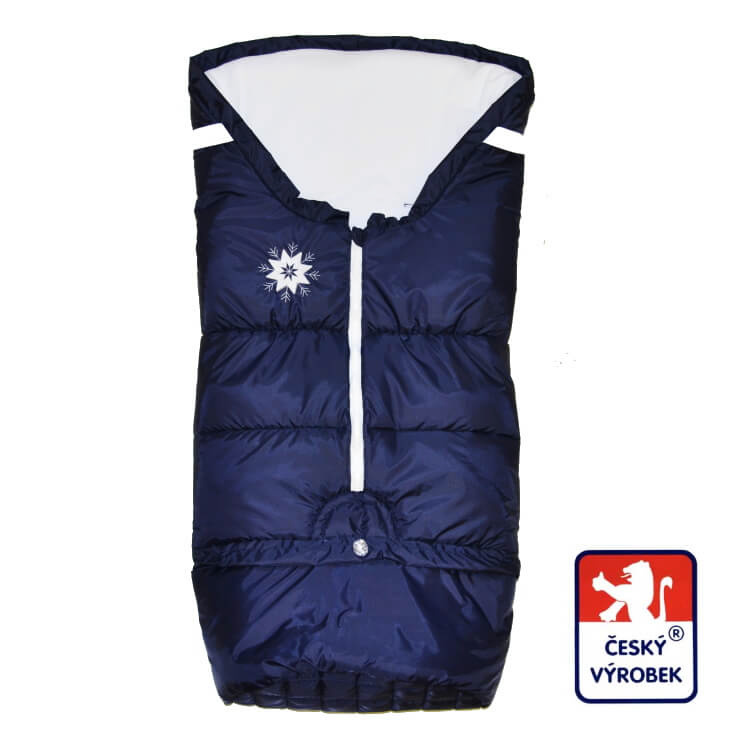 Dětský zimní fusak Dětský svět tmavě modrý/bílá winter sport