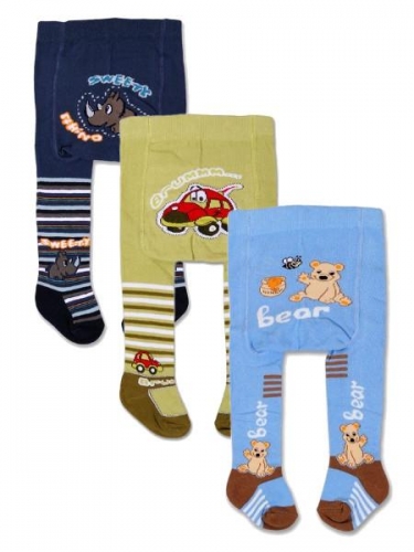 Dětské bavlněné punčocháče YO Baby chlapecké velikost 80/86