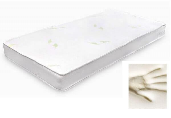 Matrace do dětské potýlky Sensillo Aloe Vera Memory 120×60 – ortopedická, snímatelný potah