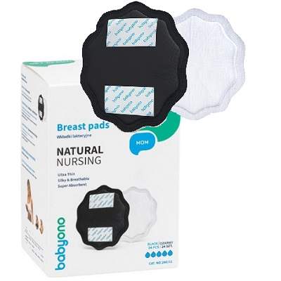 Vložky do podprsenky Baby Ono Natural Nursing 24 ks | Jednorázové kojicí vložky