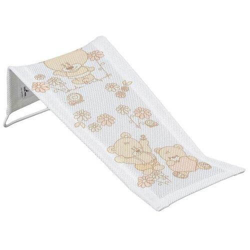 Látkové lehátko do vaničky Tega Baby – bílé s medvídkem 🧸