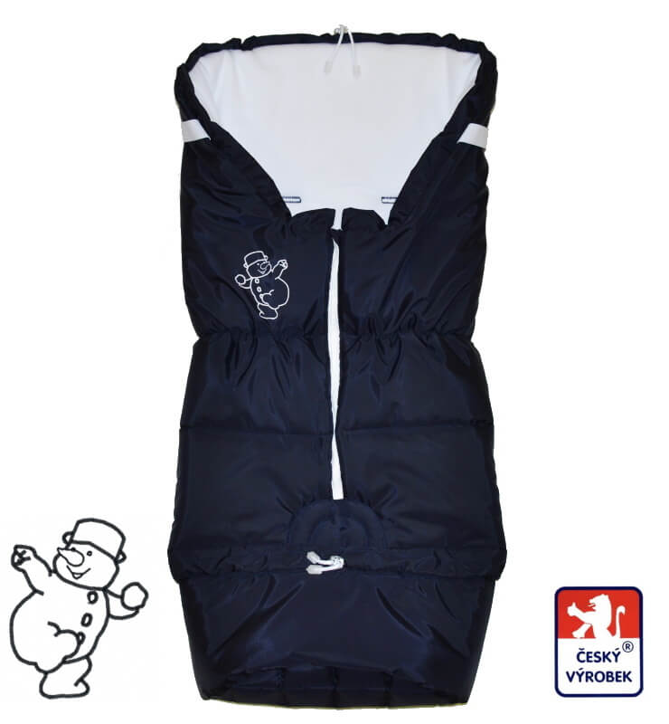 Dětský zimní fusak Dětský svět winter sport tmavě modrý/bílá Sněhulák