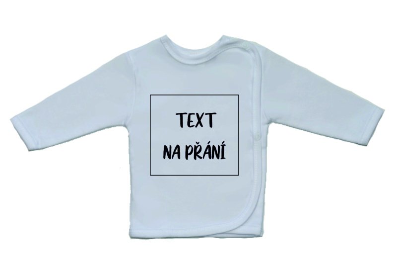 Kojenecká košilka, Gama, vlastní text na přání velikost 52