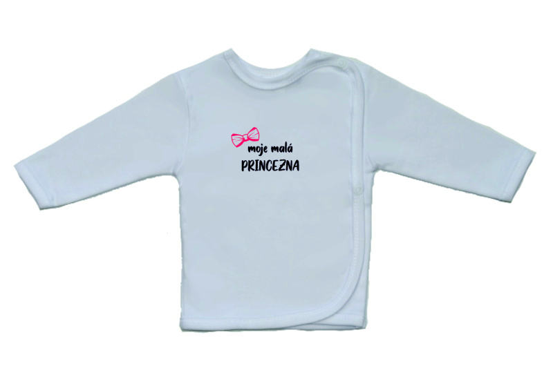 Kojenecká košilka Gama menší nápis Moje malá princezna velikost 52