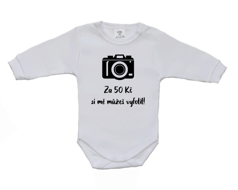 Dětské vtipné body, Gama, Za 50Kč si mě můžeš vyfotit velikost 80