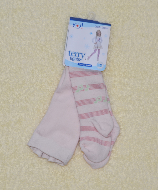 Dětské froté punčocháče YO Baby velikost 104/110 holčičí