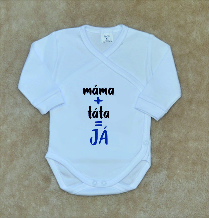 Kojenecké zavinovací body Gama máma+táta=JÁ modré velikost 62