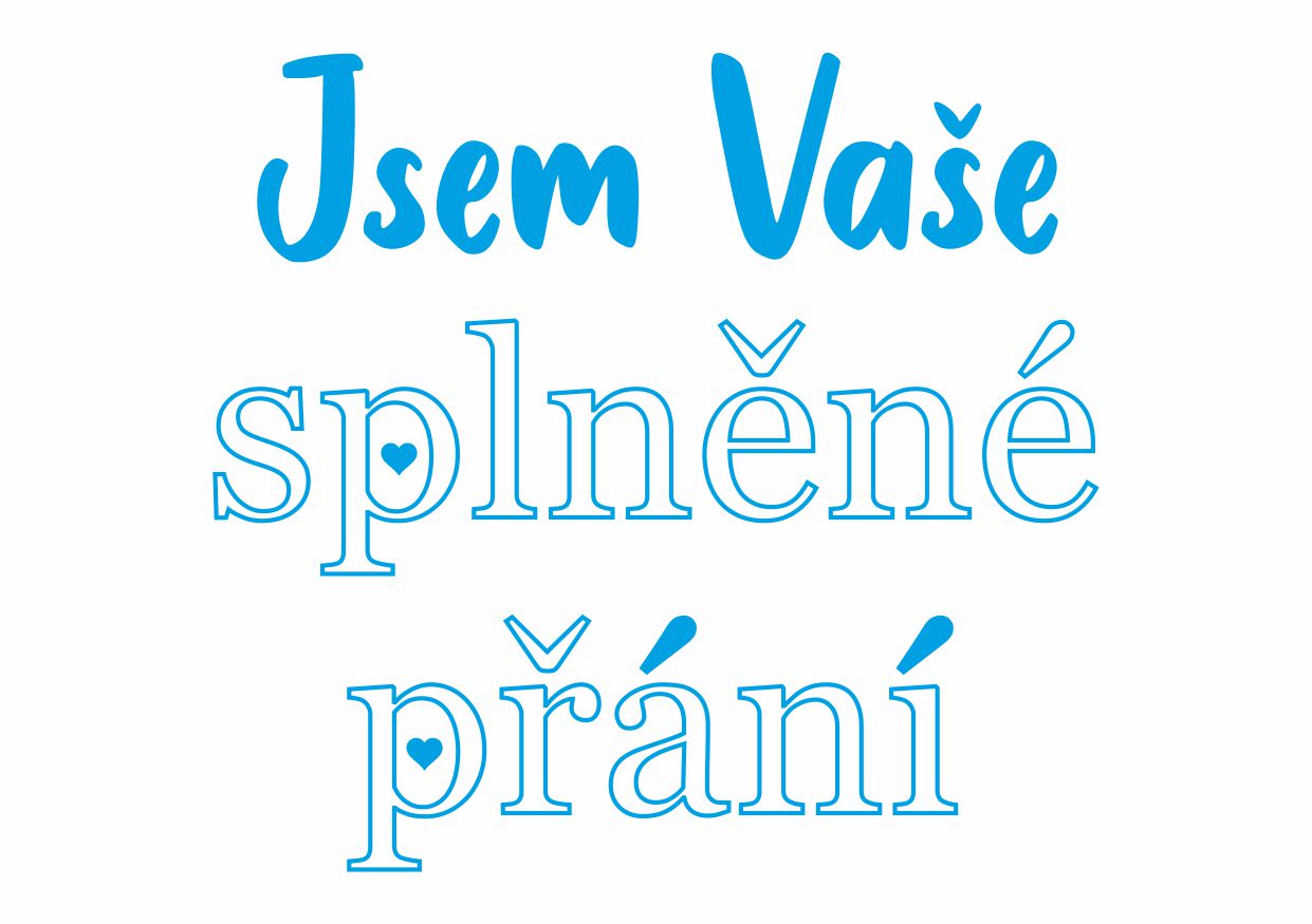 Obrázek pro potisk č.80 Jsem Vaše splněné přání - chlapecké