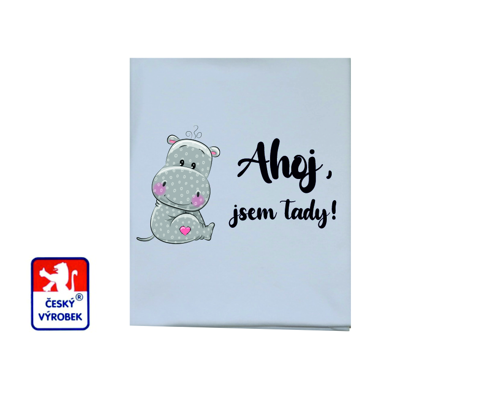 Dětská letní deka Dětský svět bavlněná Jsem tady