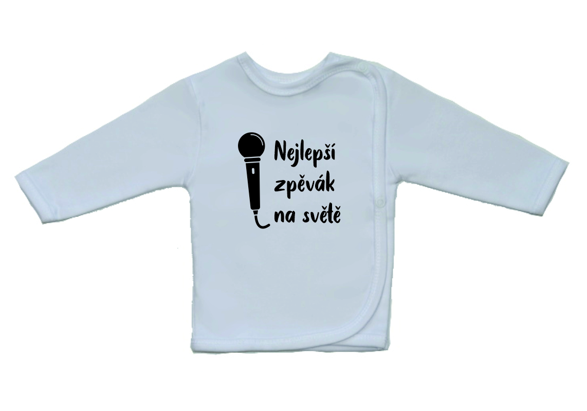 Kojenecká košilka s vtipným potiskem, Gama, zpěvák vel.52