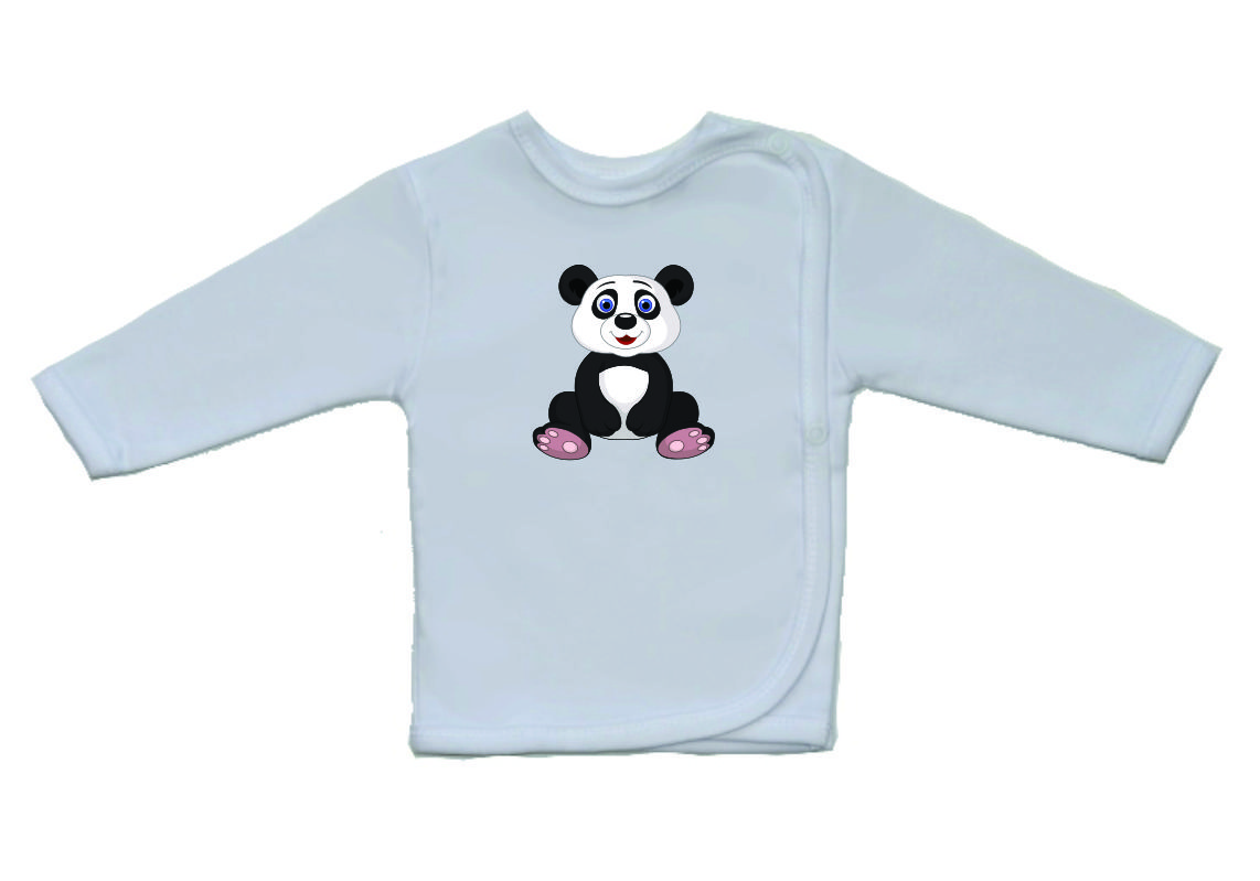 Novorozenecká košilka Gama, větší, sedící panda vel.68