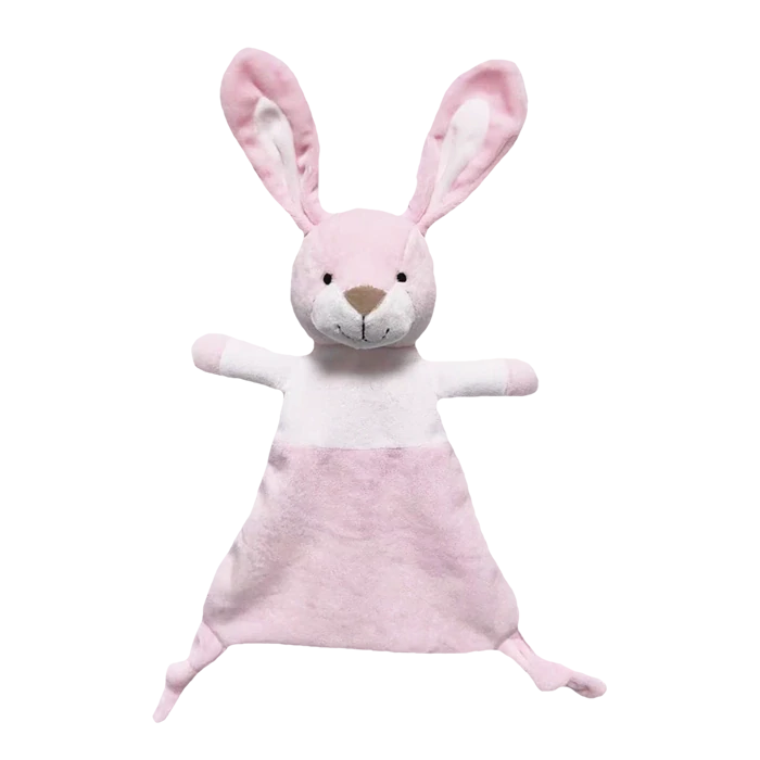 Plyšový usínáček pro miminko Tulilo – růžový králíček 🐰