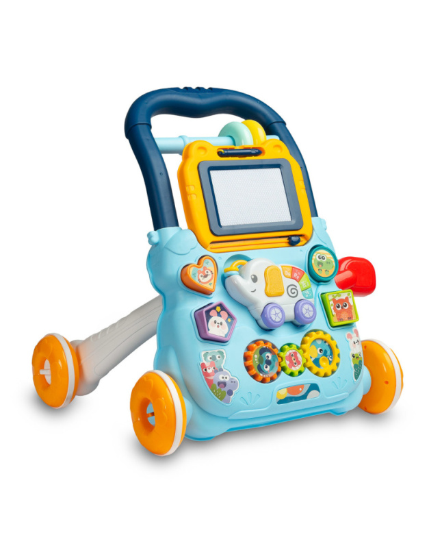 Dětské hrající edukační chodítko TOYZ ZOO modré