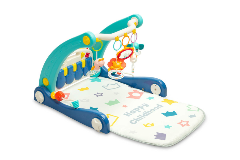 Dětské chodítko s podložkou na hraní TOYZ, modré