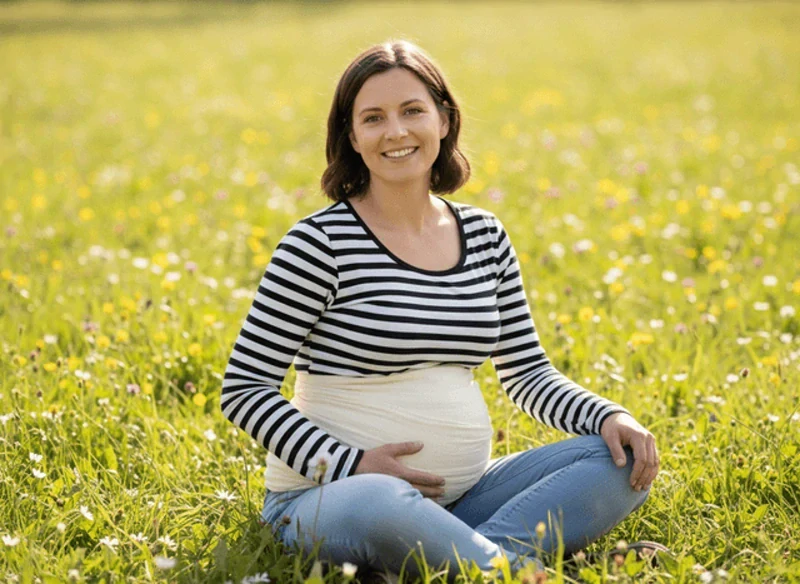 Mušelínový zavinovací šátek pro těhotné i po porodu Dětský svět smetanový 4 m 🤰🤍