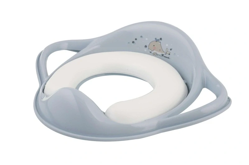 Redukce na WC s úchyty MALTEX Velrybka Minimal – měkká satin blue