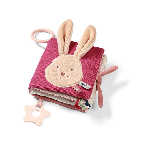 Senzorická knížka pro miminko BabyOno Rabbit Karo – měkká látková hračka