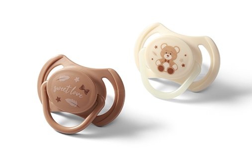 Silikonové dudlíky BabyOno symetrické 0–6 m 2 ks 👶🍼