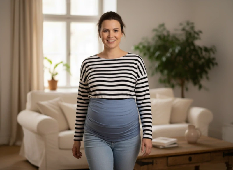Mušelínový zavinovací šátek pro těhotné i po porodu Dětský svět tmavě modrý 4 m 🤰💙