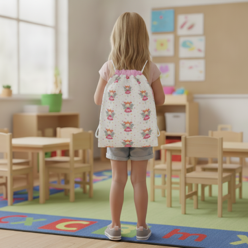 Pytlík do školky na papuče i přezůvky Dětský svět Víla Zvoněnka 👧🩰🎒