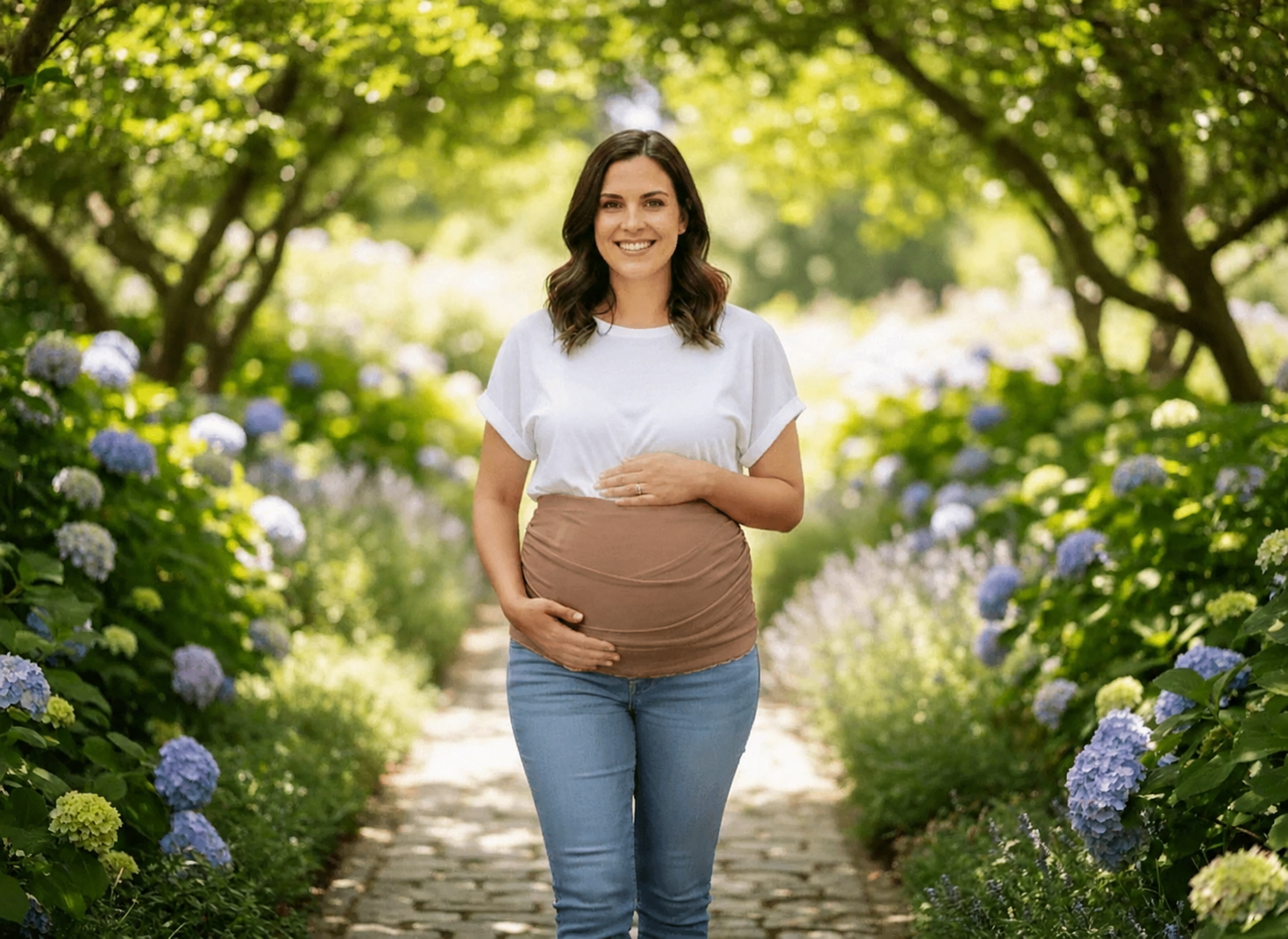 Mušelínový zavinovací šátek pro těhotné i po porodu Dětský svět hnědý 5 m 🤰🤎