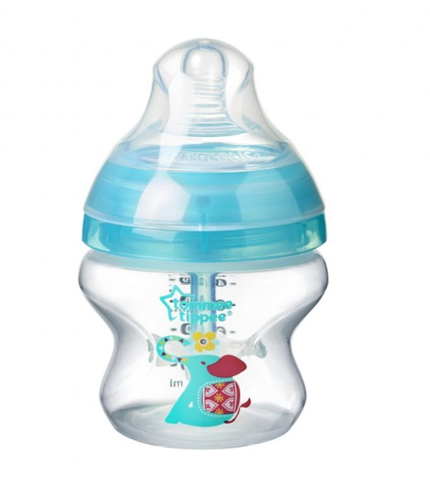 Kojenecká láhev Tommee Tippee ANTI-COLIC ADVANCED potisk 150ml 0m+