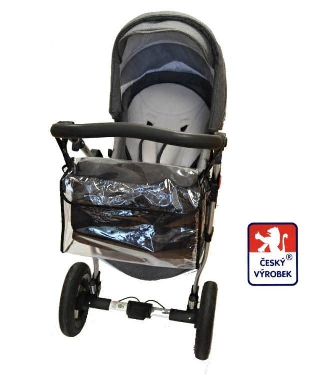 Pláštěnka na tašku ke kočárku 38 × 27 × 14 cm – ochranný obal proti dešti