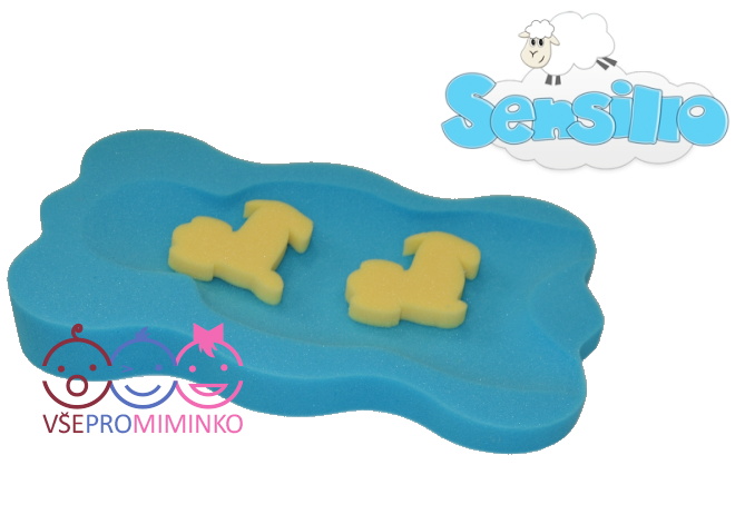 Molitanové lehátko do vaničky Sensillo Maxi modrotyrkysové 👶🛁