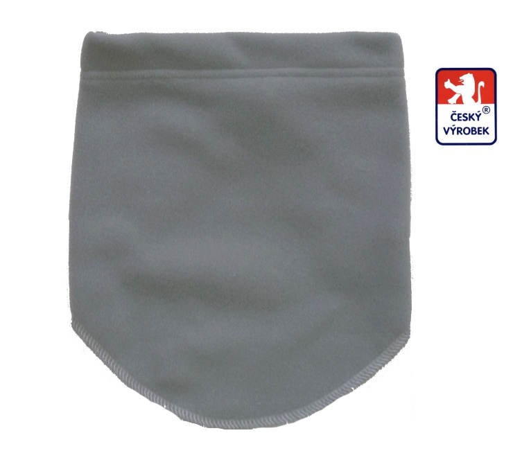 Kojenecký šátkošálek Dětský svět fleece světle šedý