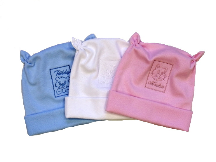 Bavlněná čepička pro miminko Dětský svět Micka bílá